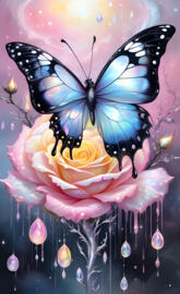 moonstone rose butterfly 2