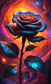 black fire rose