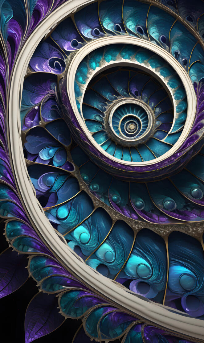 3D Radiating Fractal Rings