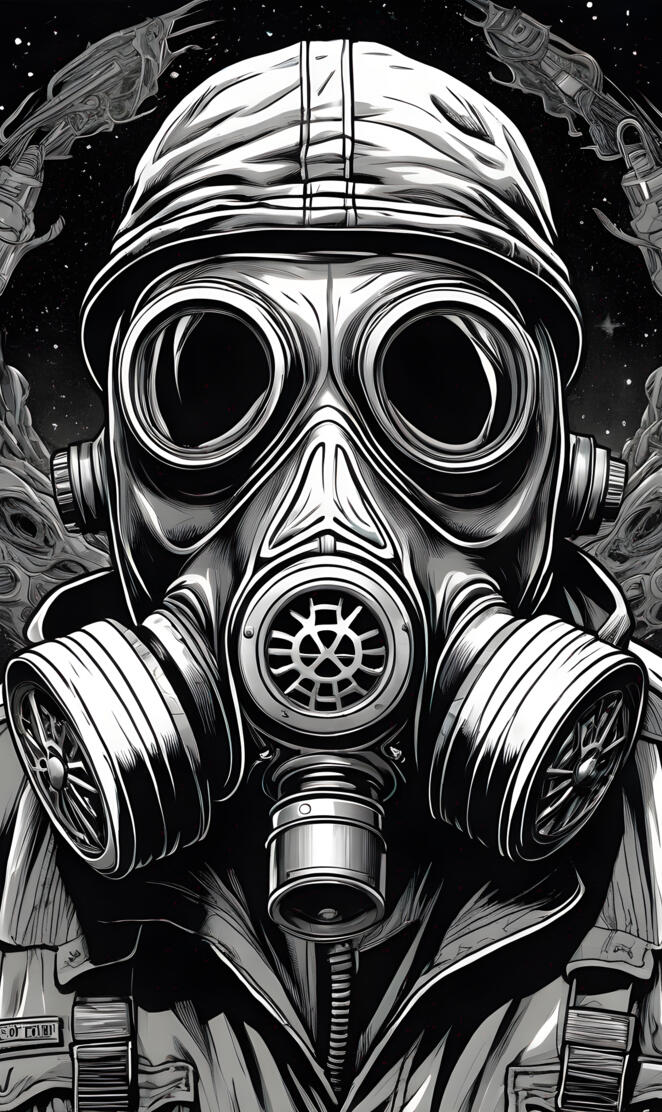 a black and white photo of a skeleton