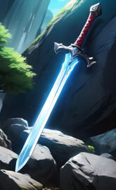 blue mighty sword