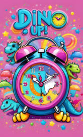 a poster with a cartoon character