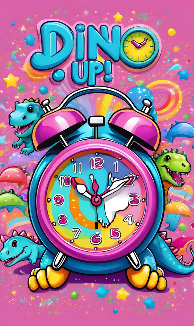 a poster with a cartoon character