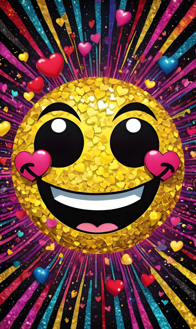 a mask with colorful dots