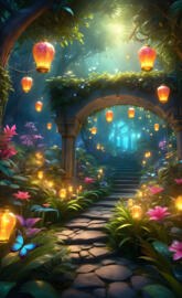 Magical Fae Forest Entrance
