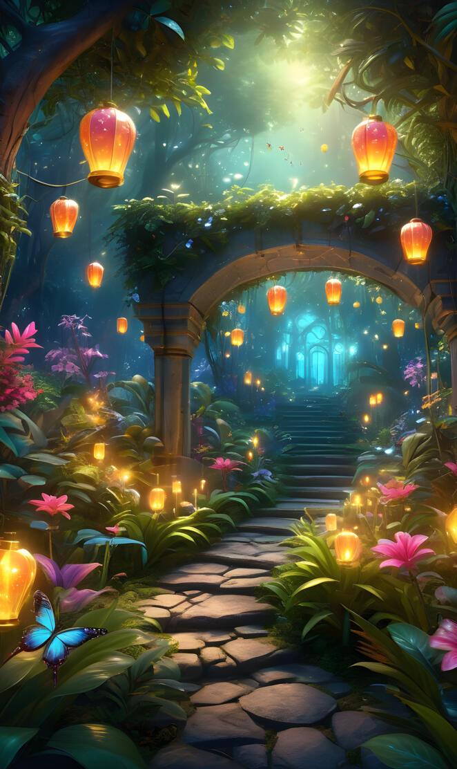 Magical Fae Forest Entrance