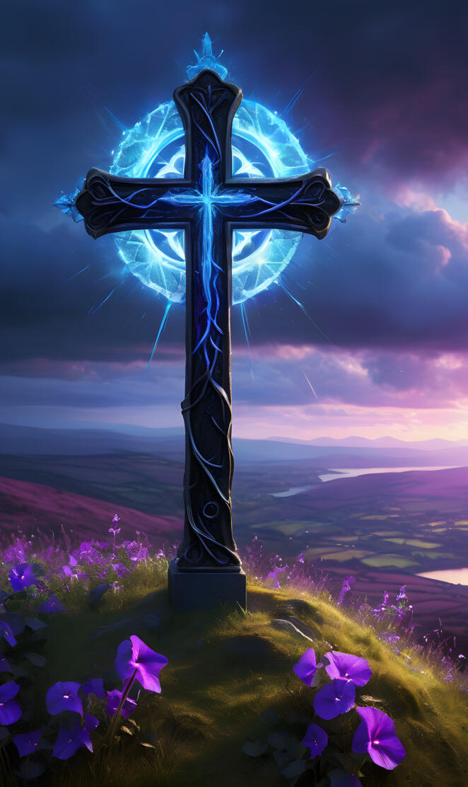 my Scottish Dad, cross