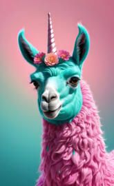 beautiful llamacorn
