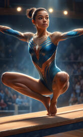 Simone Biles on beam