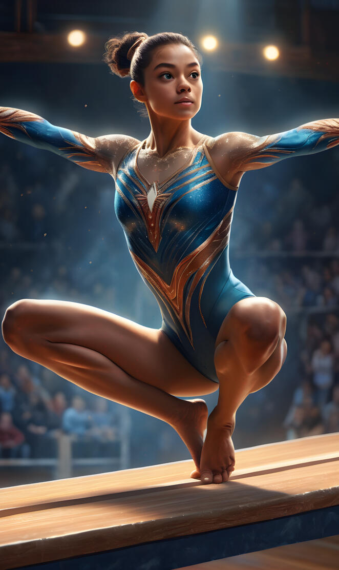 Simone Biles on beam