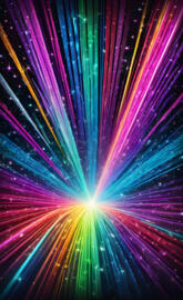 colorful Beams of light