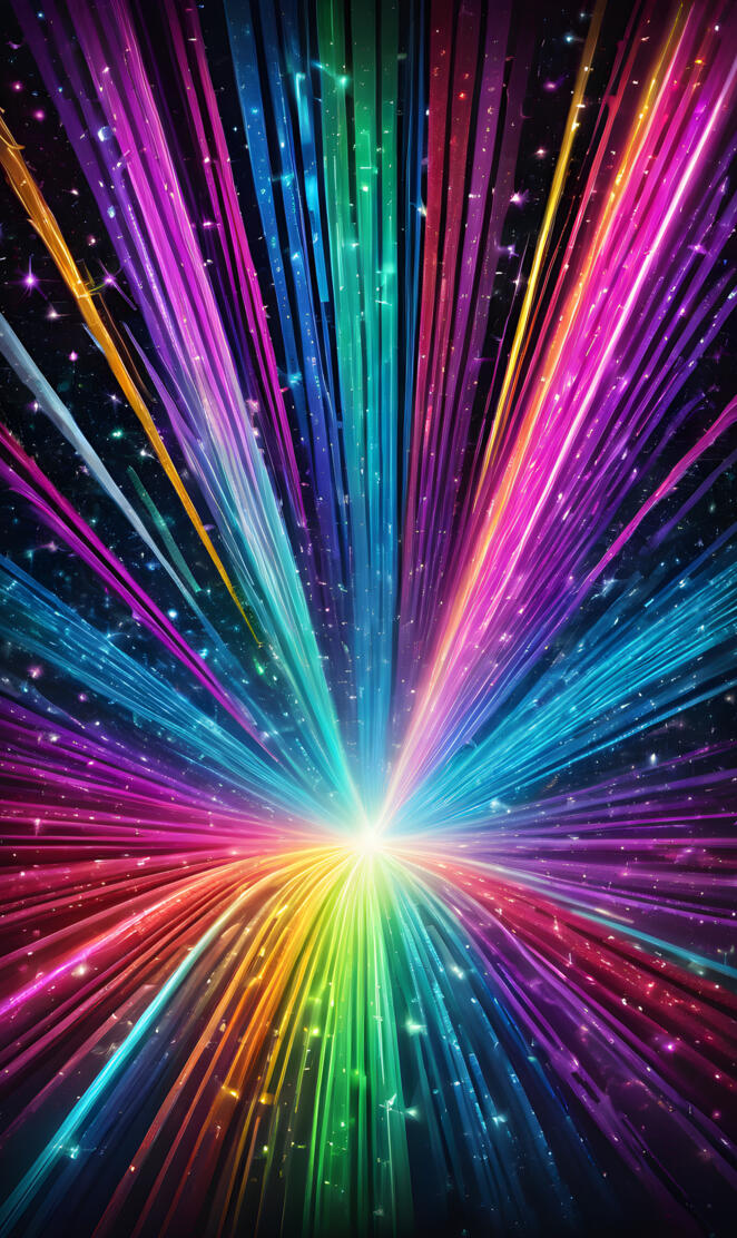 colorful Beams of light