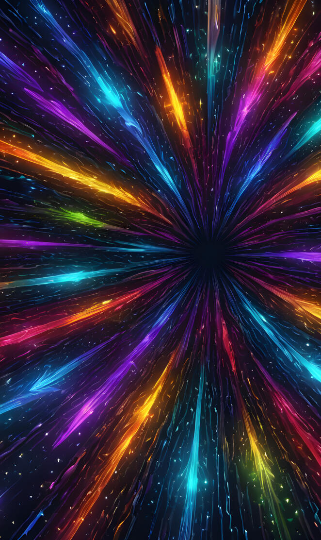 a colorful background with many lines of light