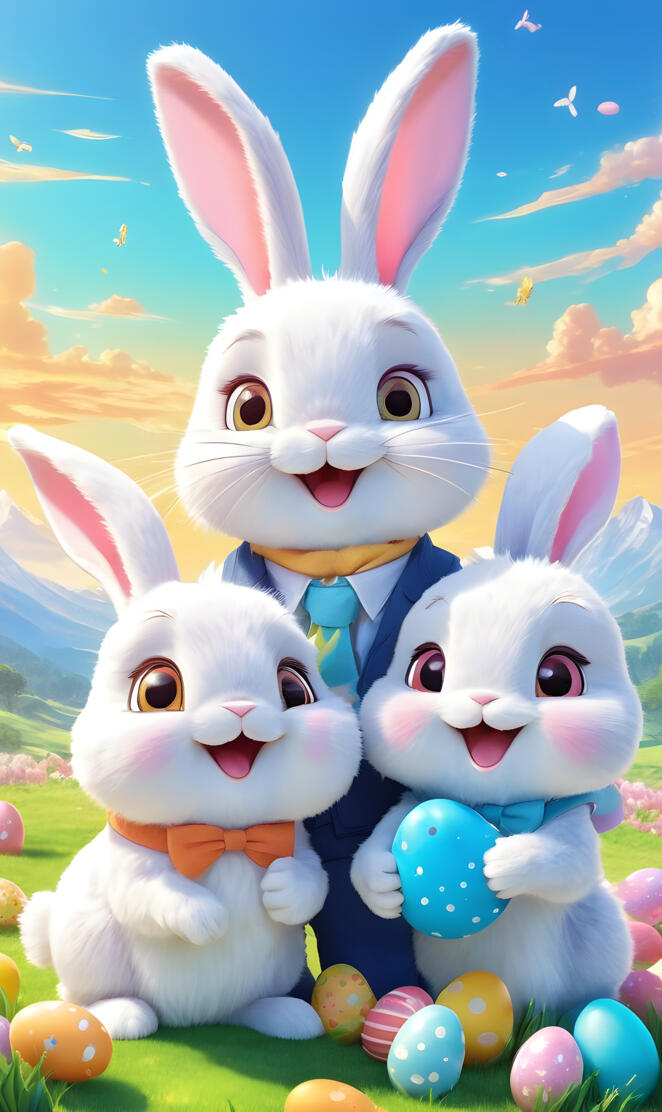 bunny family wallpaper ♥️