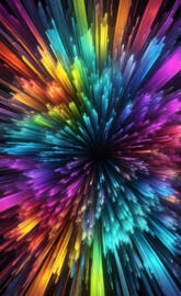 Neon colors bursting