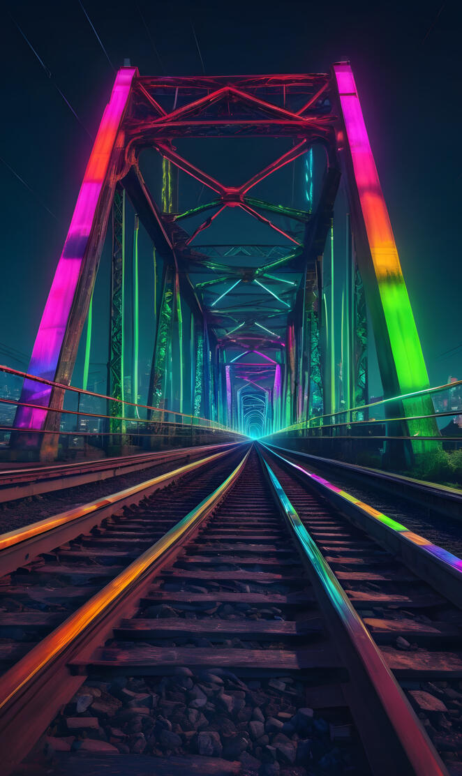 a roller coaster at night