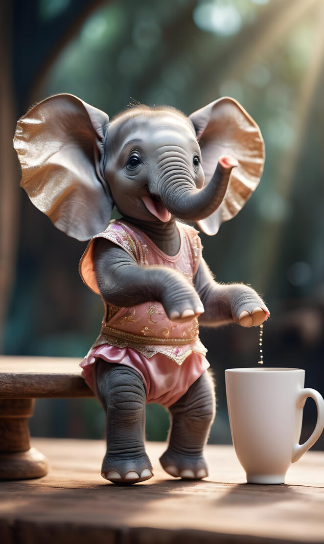 a small elephant statue