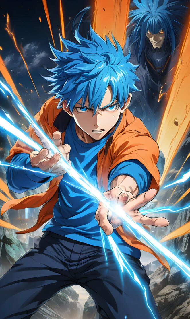 random anime guy (i tried making Goku😭)