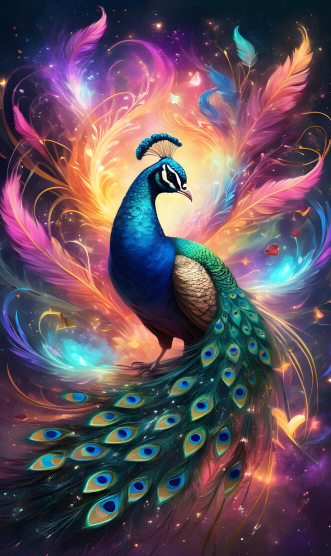 pretty peacock