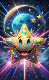 Happy 🌟 & the Moon