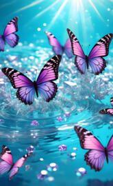 butter flies background pattern