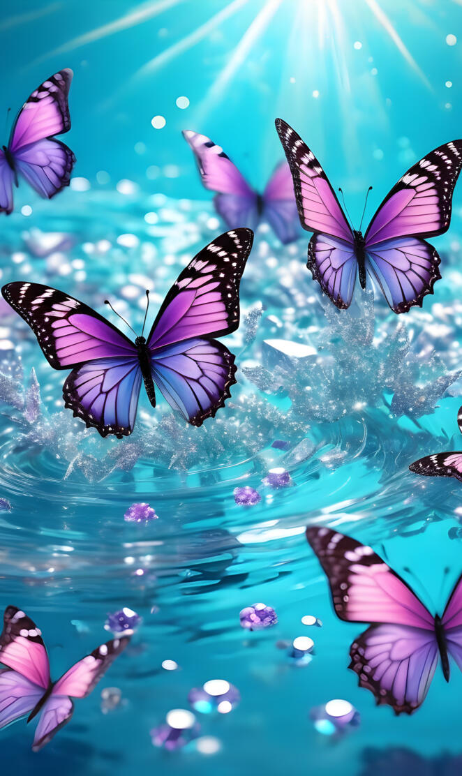 butter flies background pattern