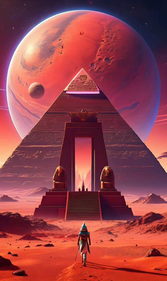 Queen Cleopatra and 2nd Pyramid of Mars Seti 1