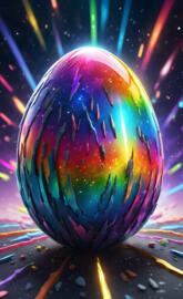 a colorful sphere with many small dots