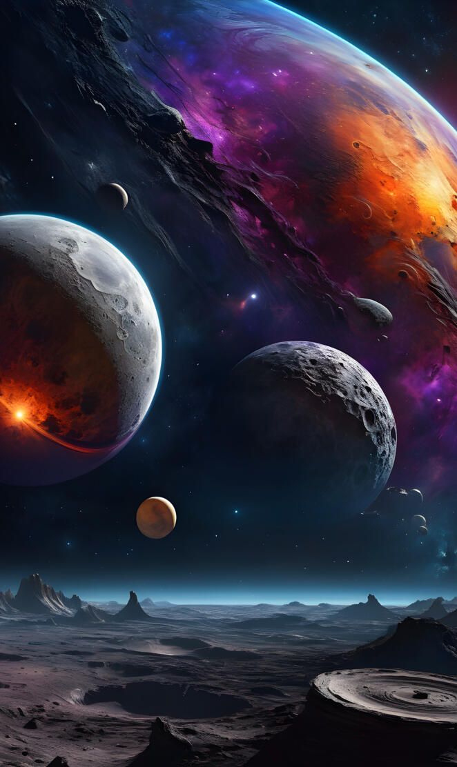 deep space view planets , Stardust ..