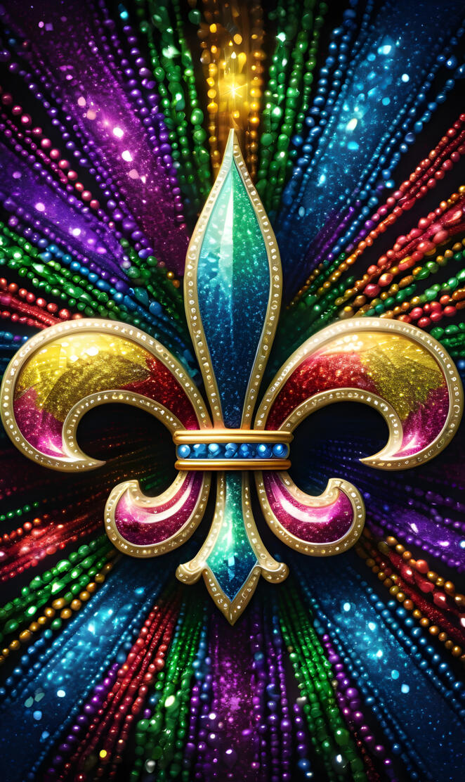 mardi gras fleur