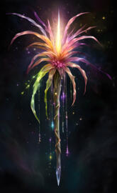 a firework in the sky