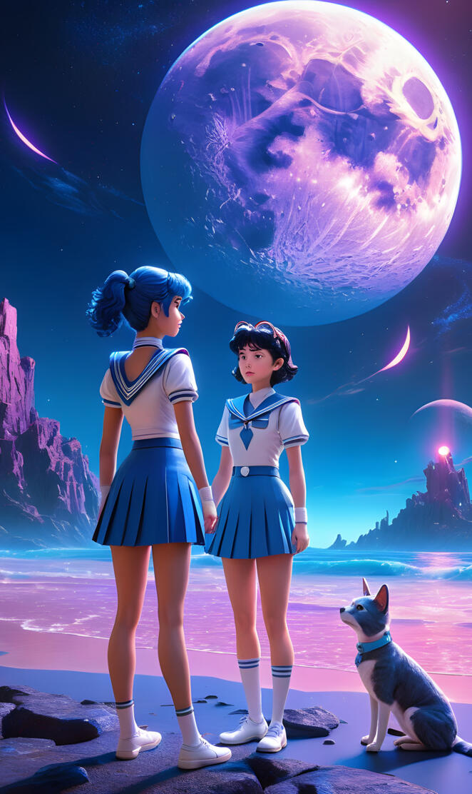 Sailor Mercury Seas Silvermiluinmum from mecury