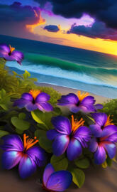 Flower infront of Beach