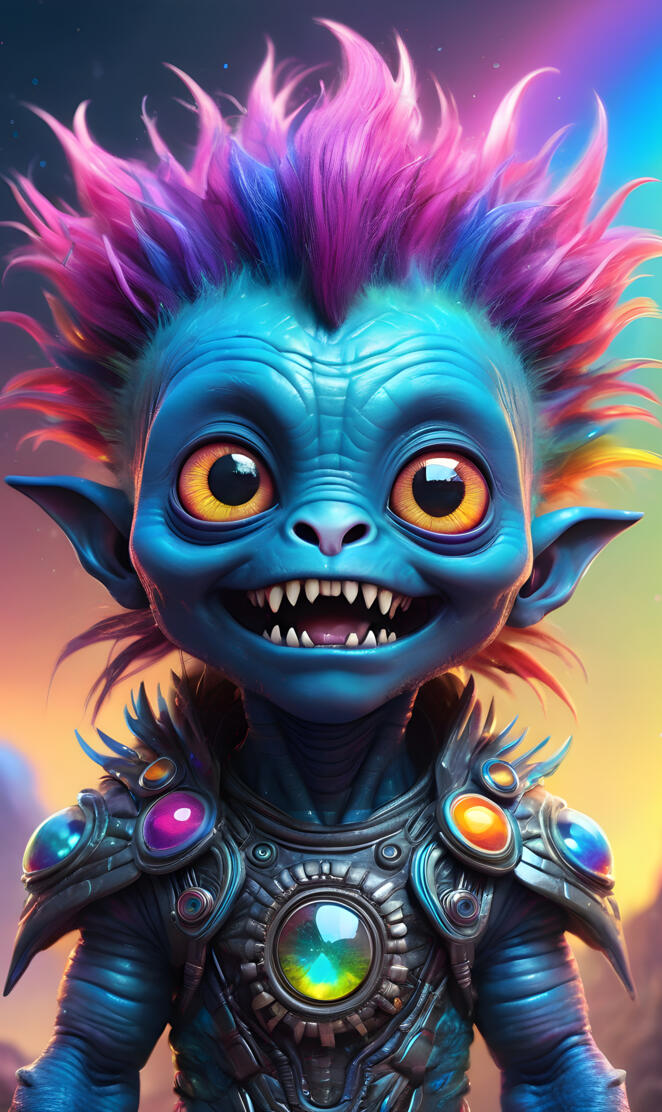 little punk alien Rockstar