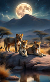 magnificent lions