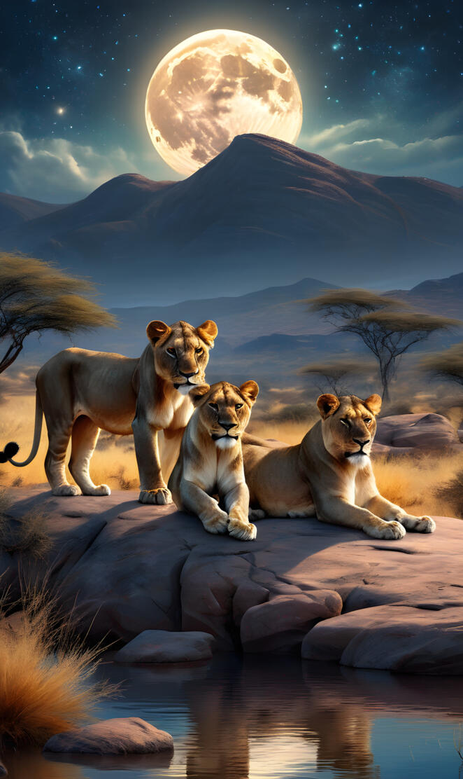 magnificent lions