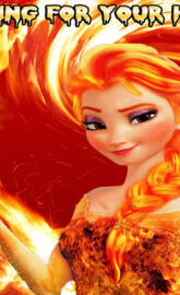 flaming elsa