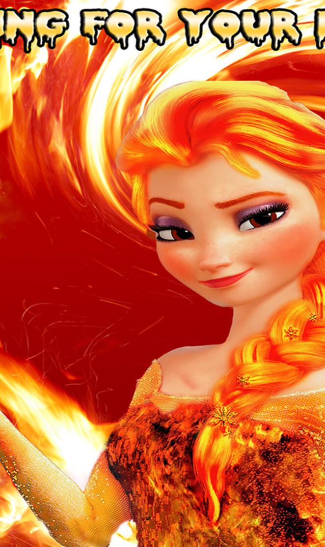 flaming elsa
