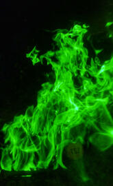 green flame
