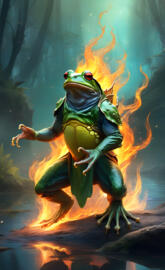 flaming frog