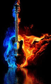 Flame Guitar