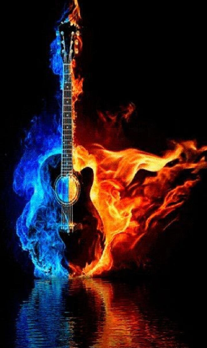 Flame Guitar