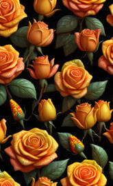 candy corn roses