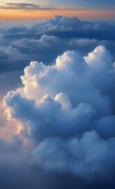 Clouds symbolize the veils that shroud God.