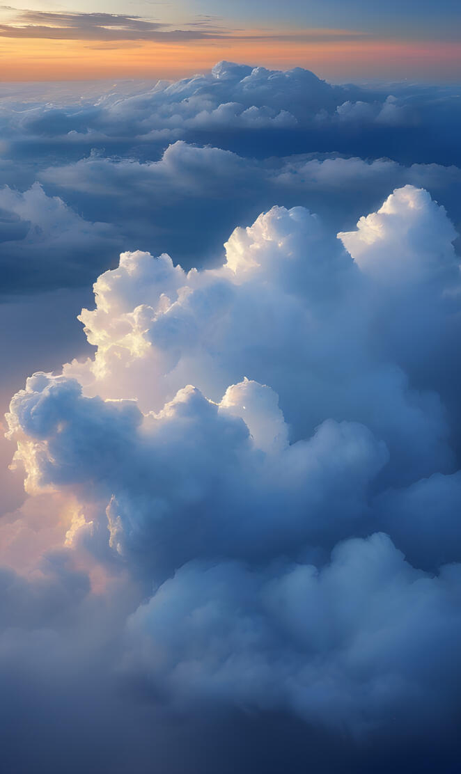 Clouds symbolize the veils that shroud God.