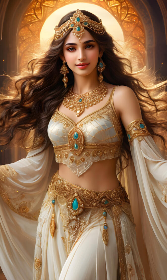 Salome and the seven veils