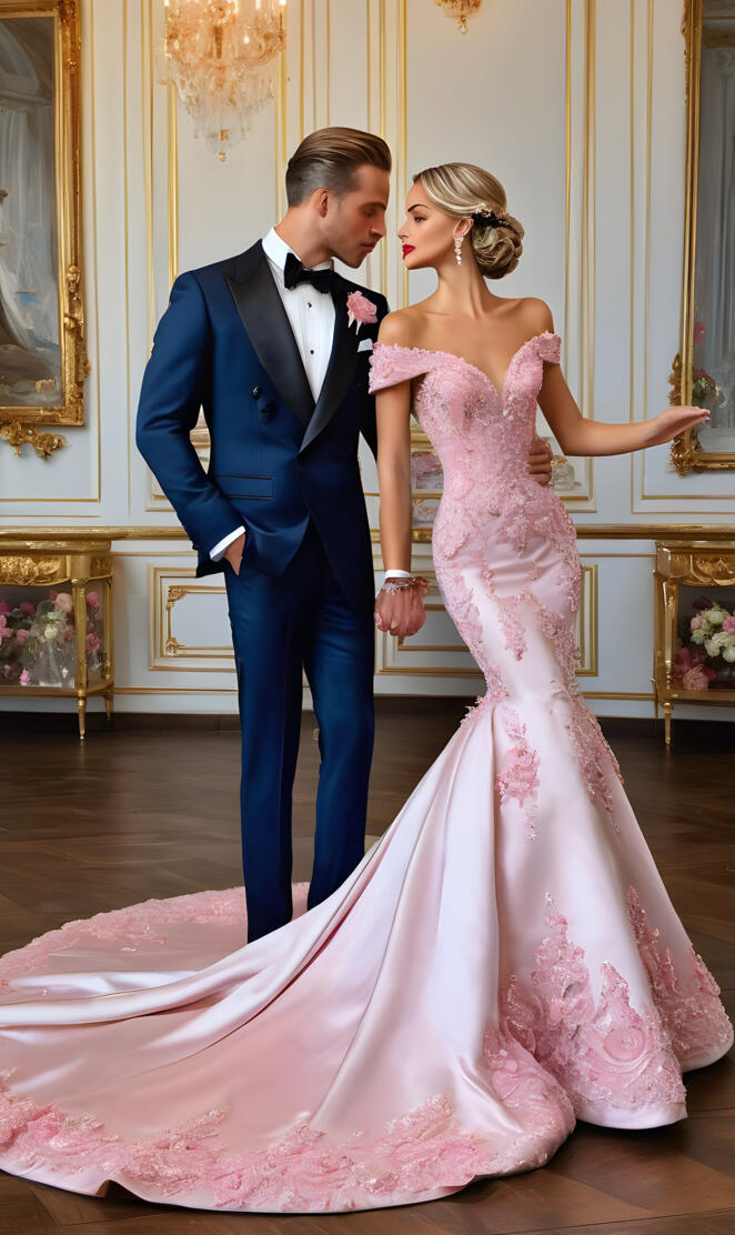 Lady Filippa, Prince Charming, wedding reception, mermaid gown