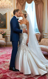 Lady Filippa, Prince Charming, 2025, wedding reception, mermaid gown