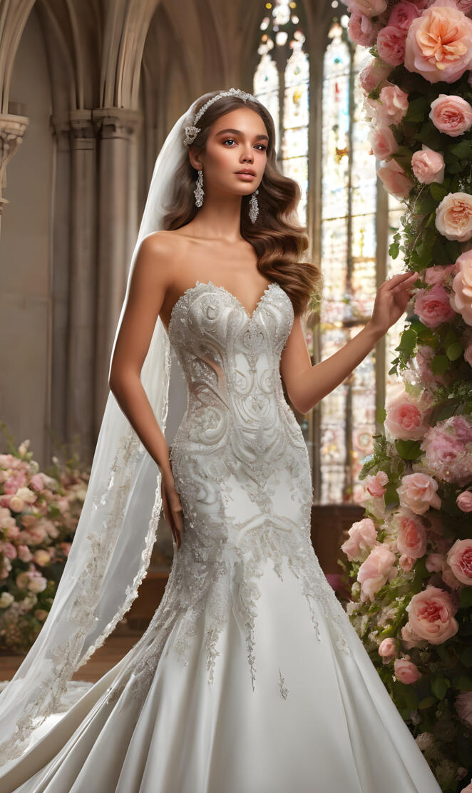 Lady Synergy, 2025, bridal, wedding, mermaid gown, fit and flare gown,