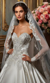 Lady Filippa, 2025, bridal, wedding, mermaid gown, fit and flare gown,